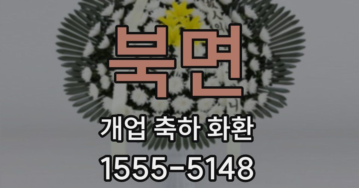북면 개업 축하 화환
