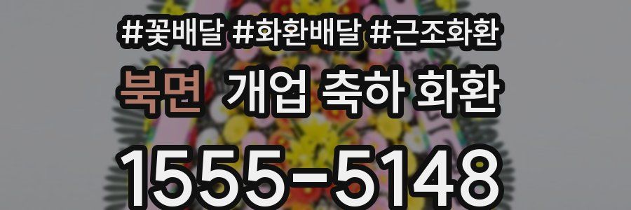북면 개업 축하 화환