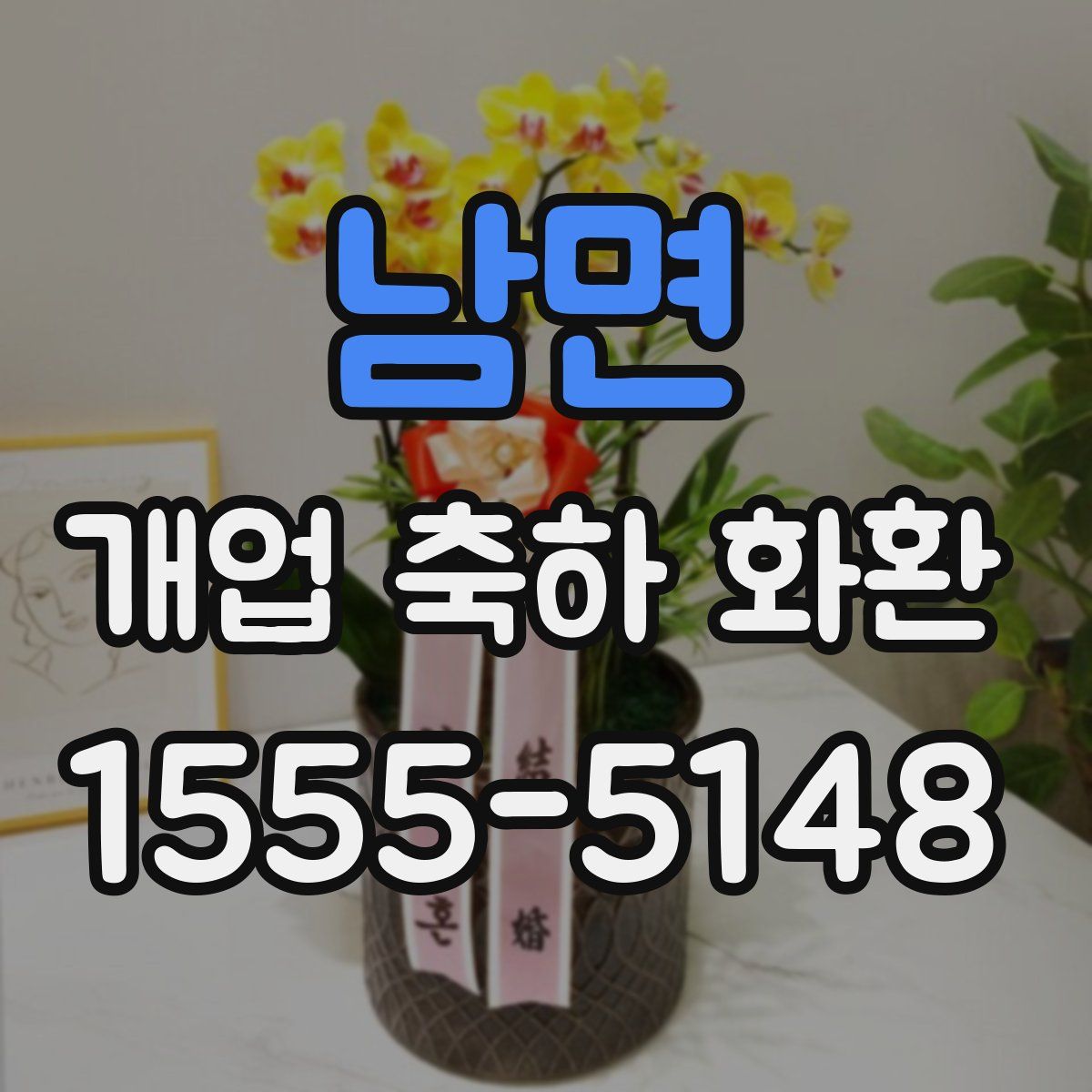 남면 개업 축하 화환