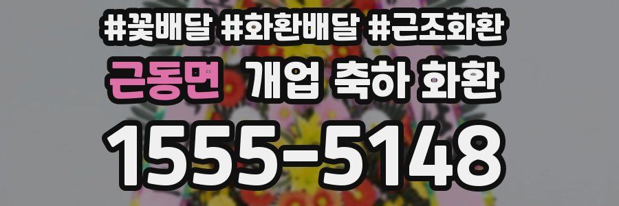 근동면 개업 축하 화환