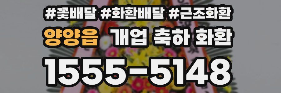 양양읍 개업 축하 화환