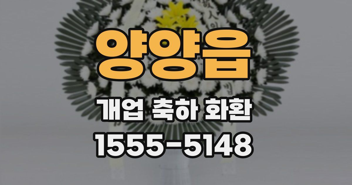 양양읍 개업 축하 화환