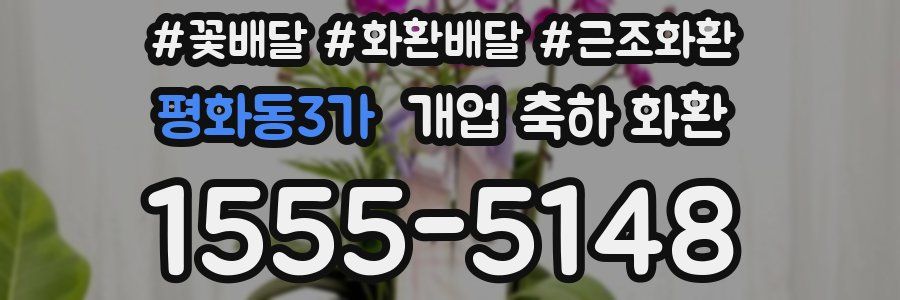 평화동3가 개업 축하 화환