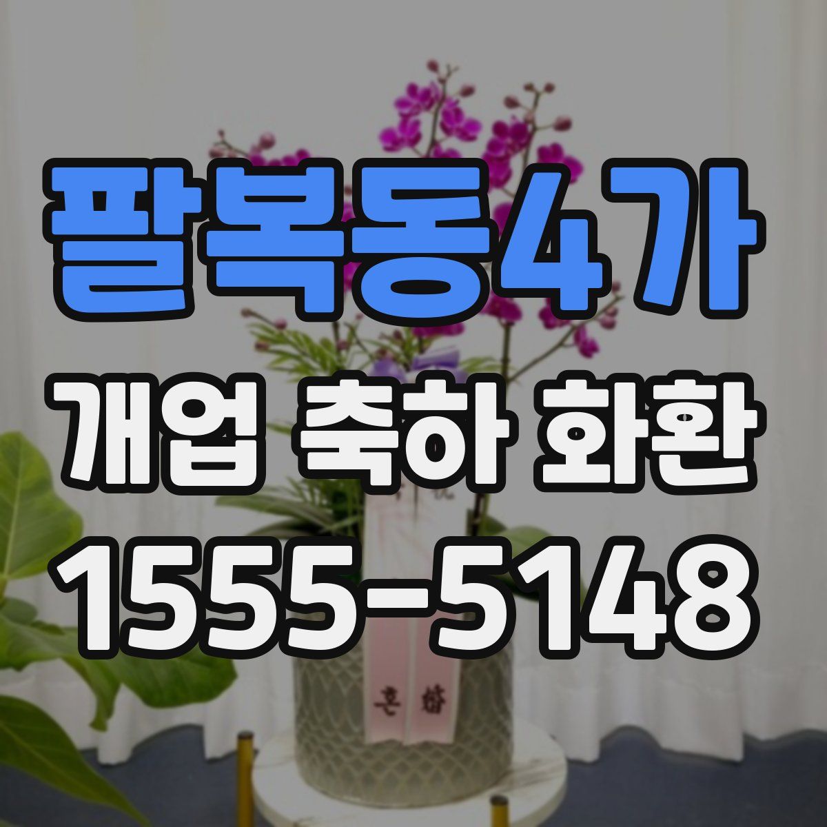 팔복동4가 개업 축하 화환