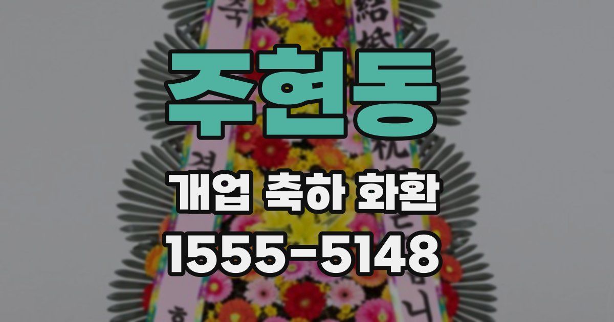 주현동 개업 축하 화환