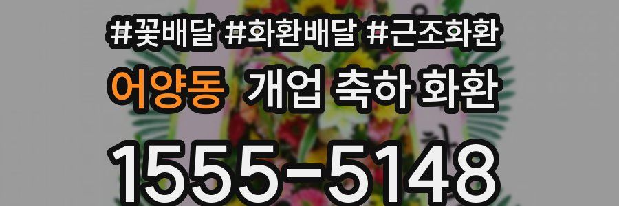 어양동 개업 축하 화환