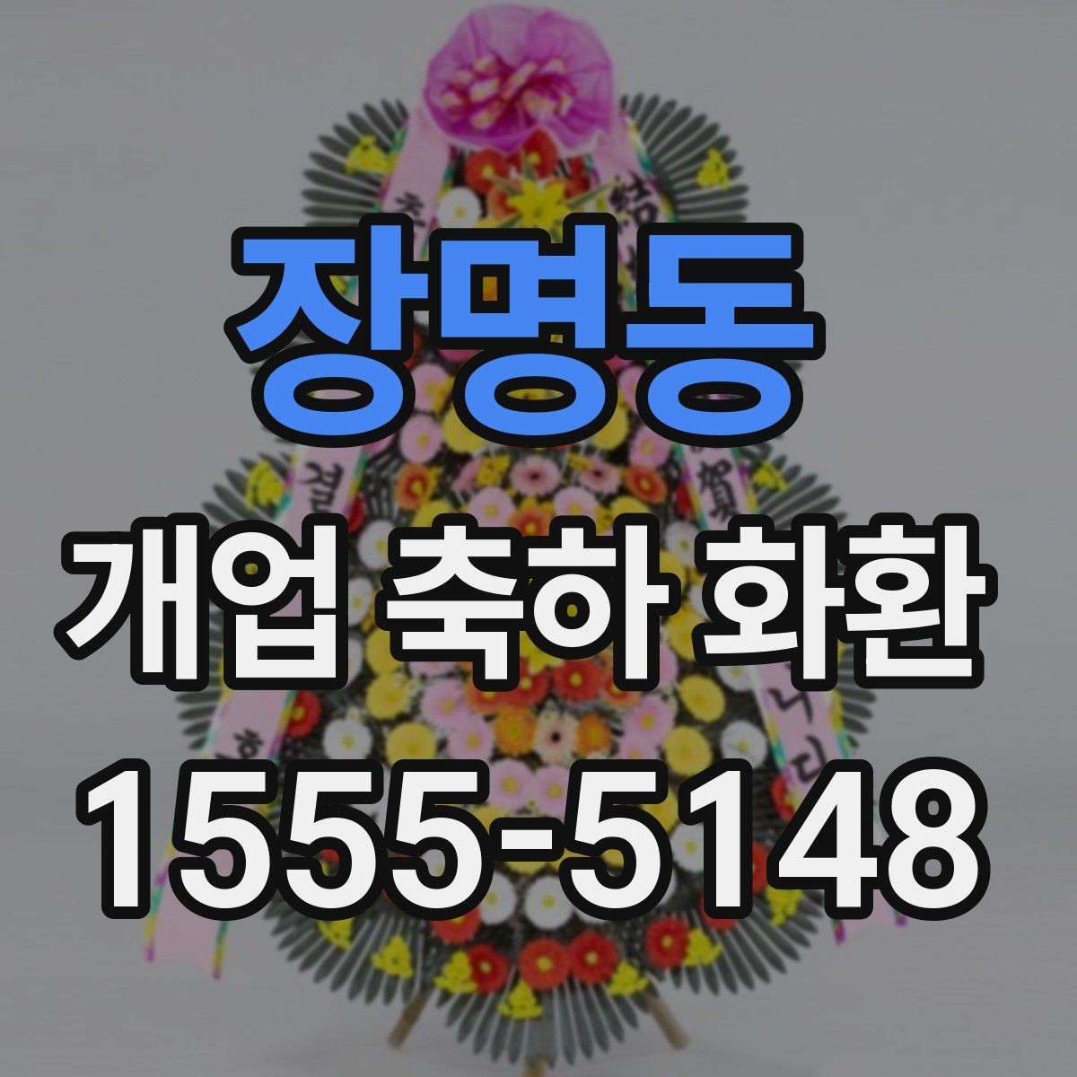 장명동 개업 축하 화환 실제 배치 위치 고려하기