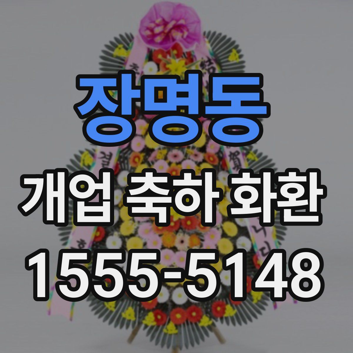 장명동 개업 축하 화환