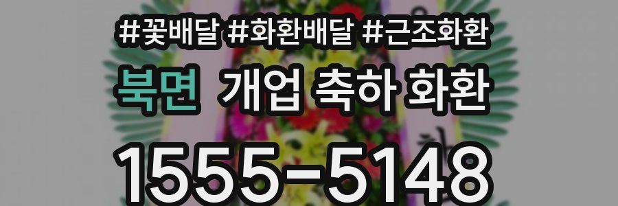 북면 개업 축하 화환