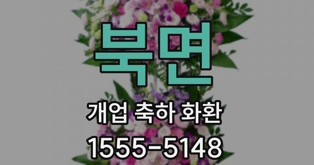 북면 개업 축하 화환