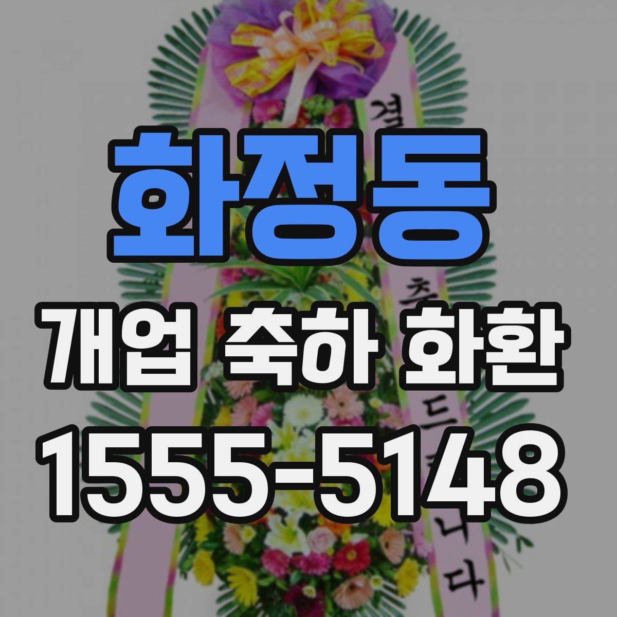 화정동 개업 축하 화환