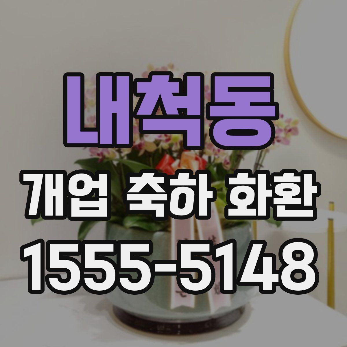 내척동 개업 축하 화환 꽃 종류별 인상 정리