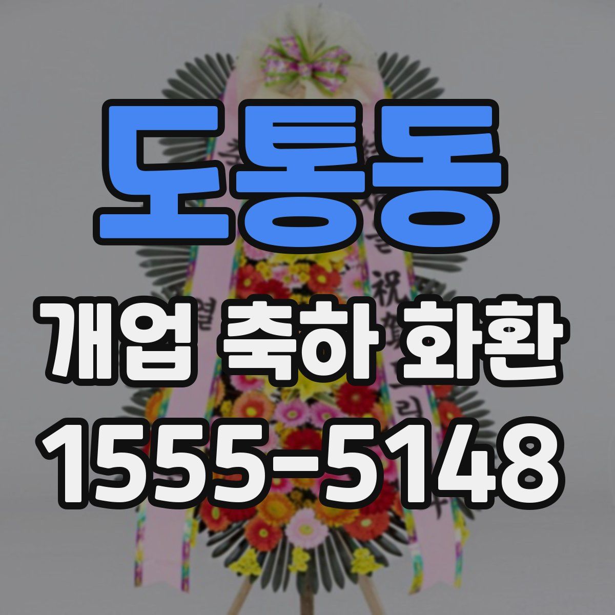 도통동 개업 축하 화환