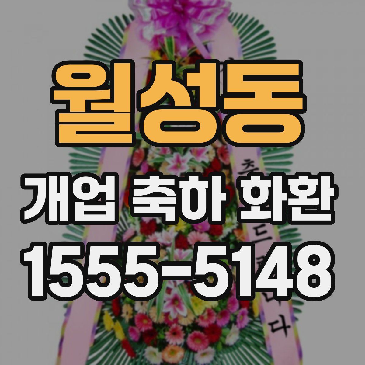 월성동 개업 축하 화환