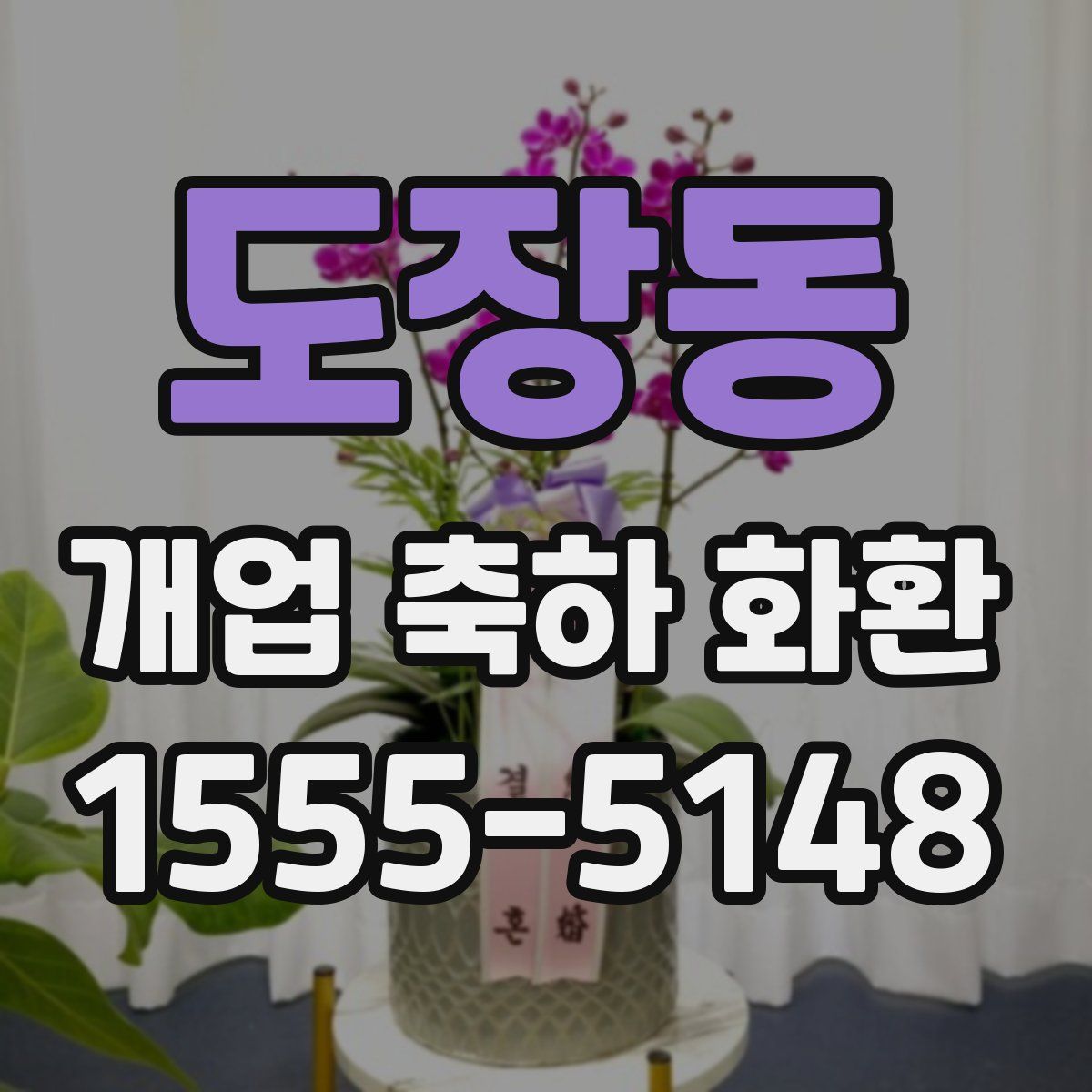 도장동 개업 축하 화환