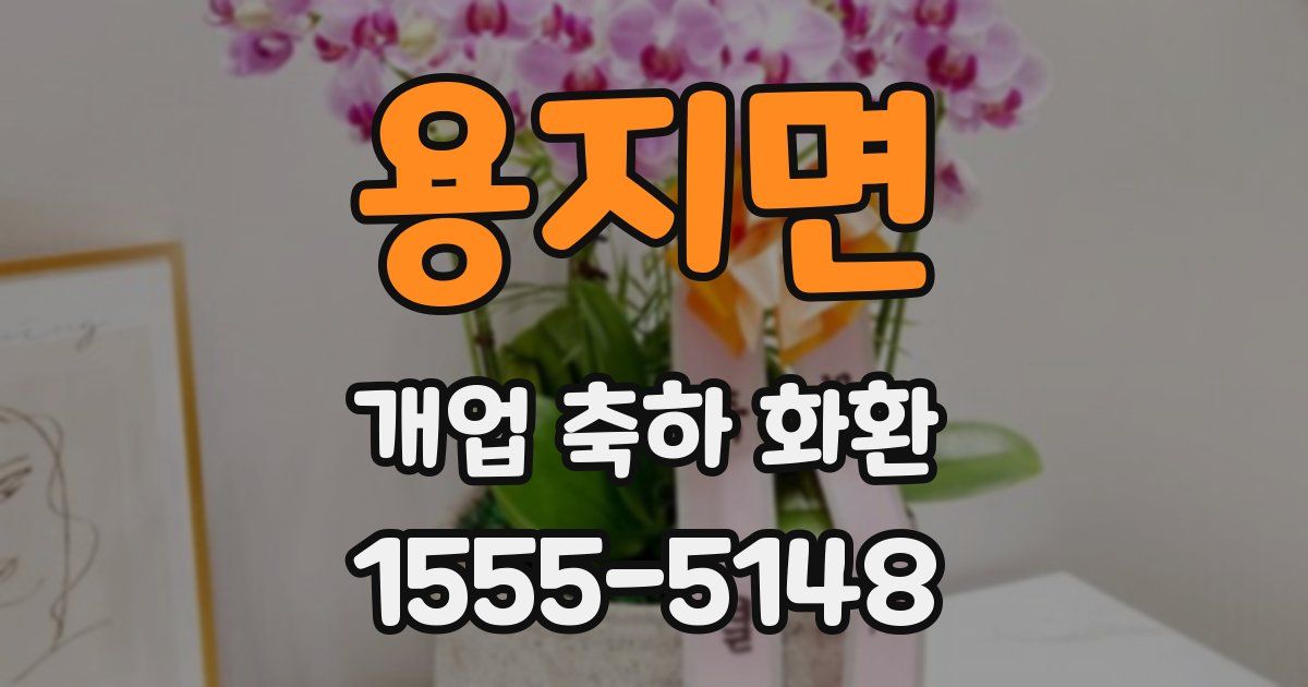 용지면 개업 축하 화환