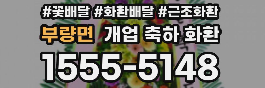 부량면 개업 축하 화환