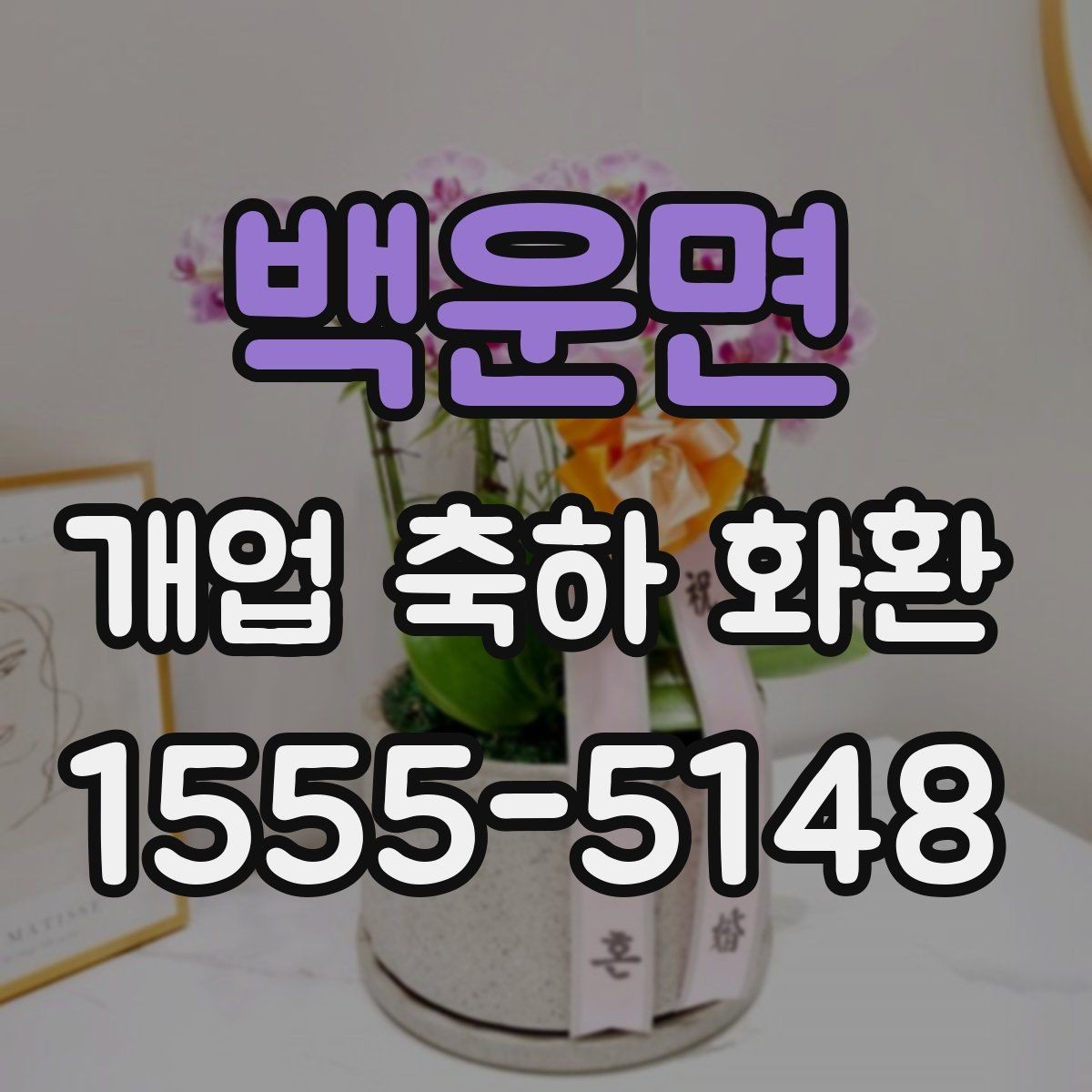 백운면 개업 축하 화환 축하 메시지 작성 요령