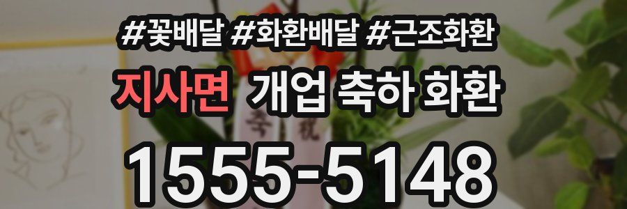 지사면 개업 축하 화환