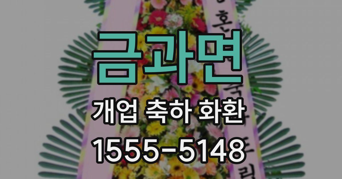 금과면 개업 축하 화환