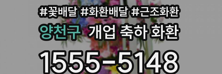 양천구 개업 축하 화환