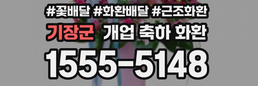 기장군 개업 축하 화환