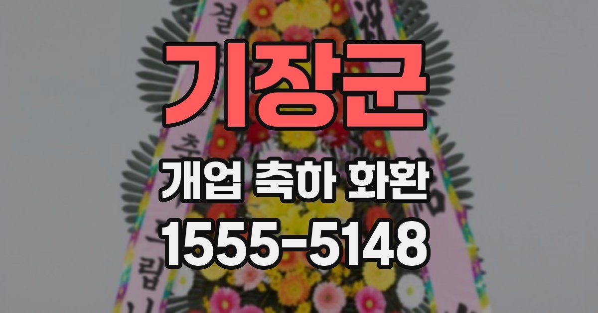 기장군 개업 축하 화환