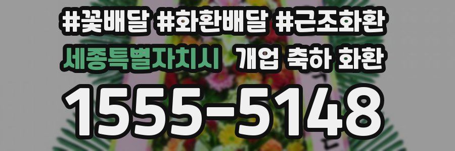 세종특별자치시 개업 축하 화환