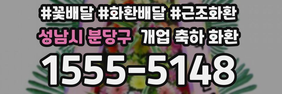 성남시 분당구 개업 축하 화환