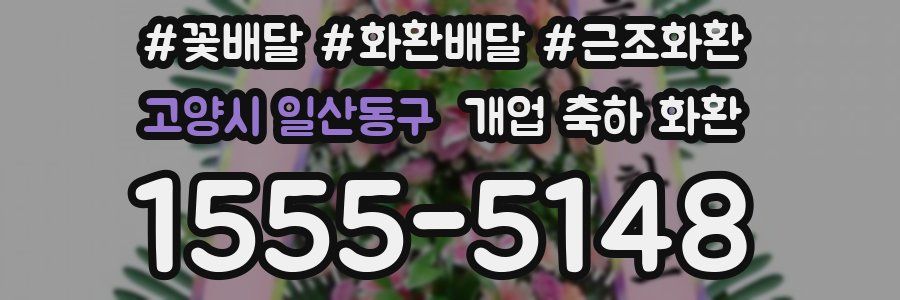 고양시 일산동구 개업 축하 화환