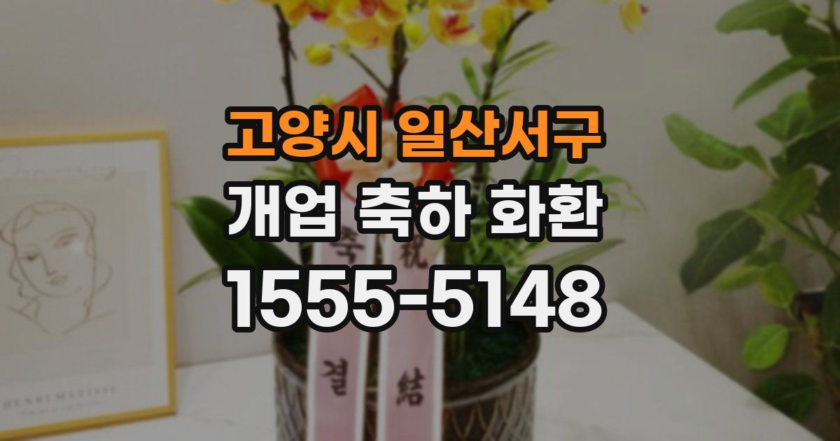 고양시 일산서구 개업 축하 화환