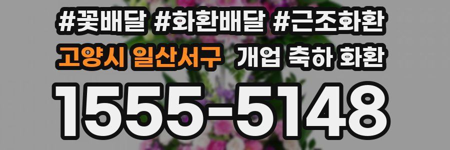 고양시 일산서구 개업 축하 화환