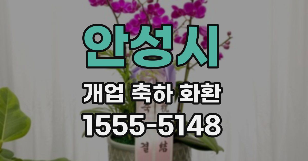 안성시 개업 축하 화환