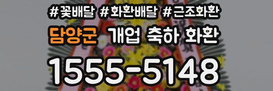 담양군 개업 축하 화환