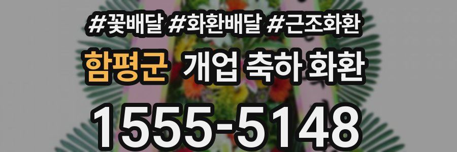 함평군 개업 축하 화환