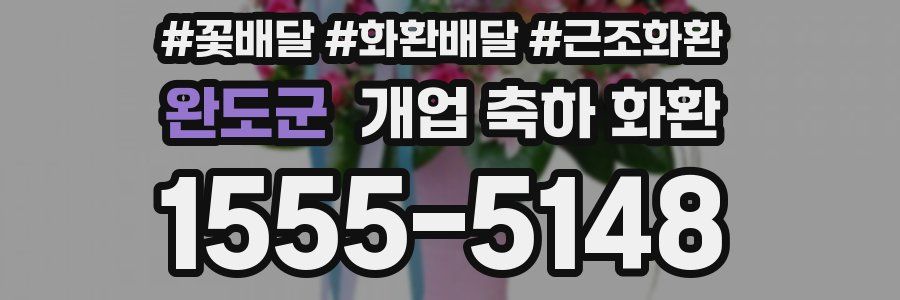 완도군 개업 축하 화환