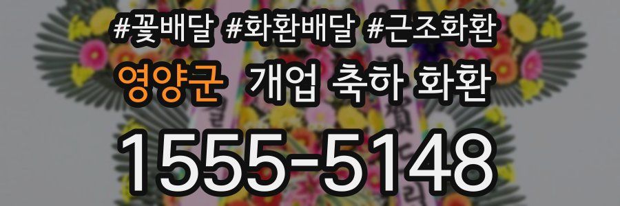 영양군 개업 축하 화환