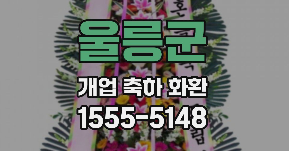 울릉군 개업 축하 화환