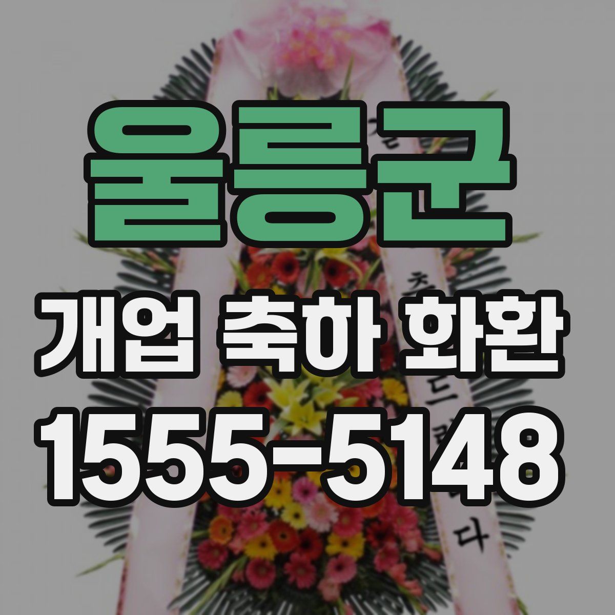 울릉군 개업 축하 화환