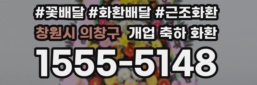 창원시 의창구 개업 축하 화환