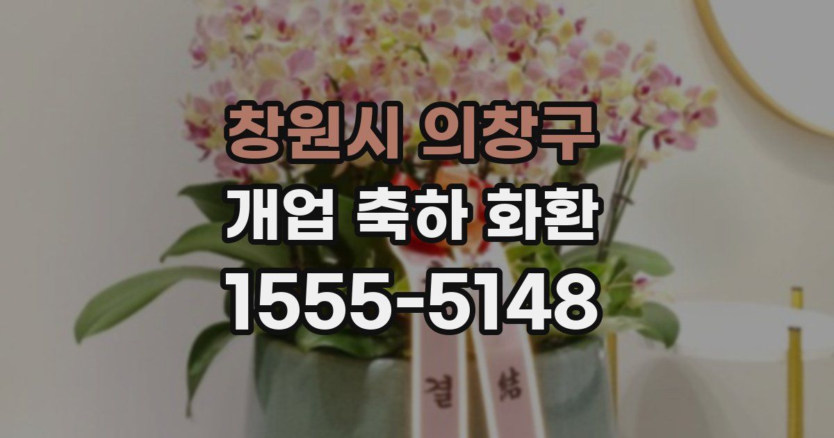 창원시 의창구 개업 축하 화환