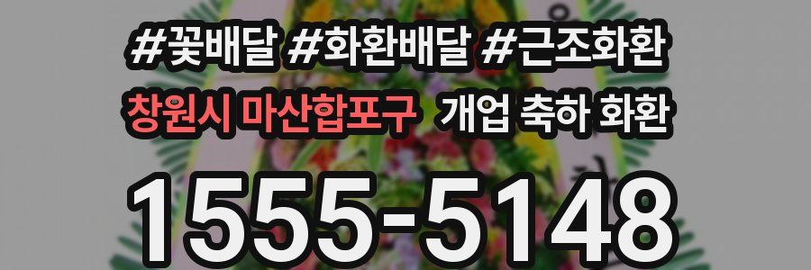 창원시 마산합포구 개업 축하 화환