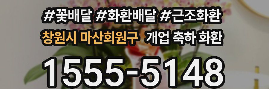 창원시 마산회원구 개업 축하 화환