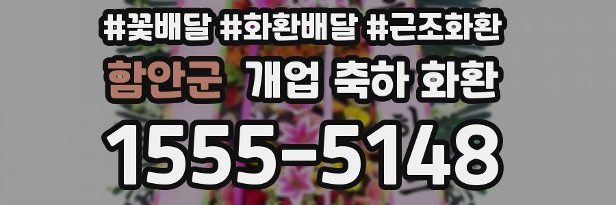 함안군 개업 축하 화환