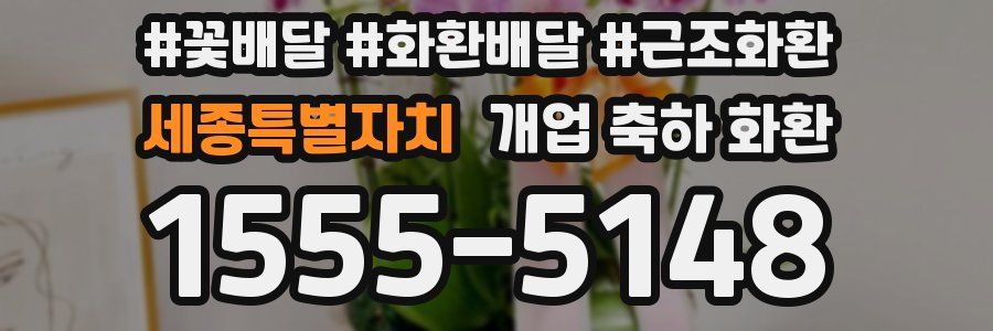 세종특별자치 개업 축하 화환