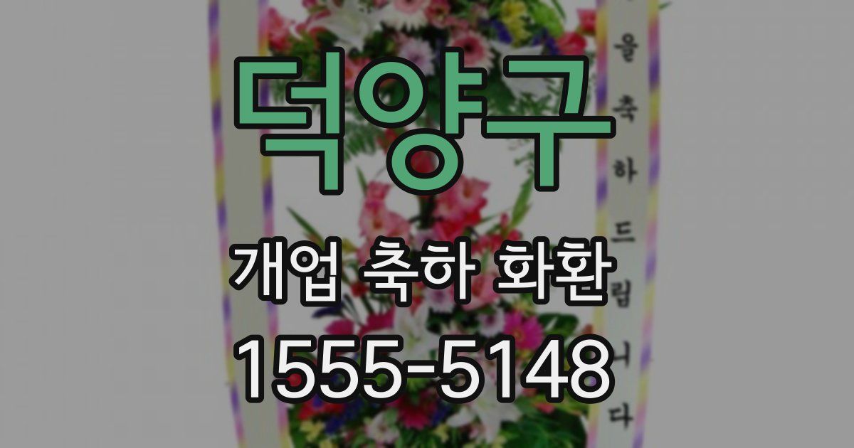 덕양구 개업 축하 화환