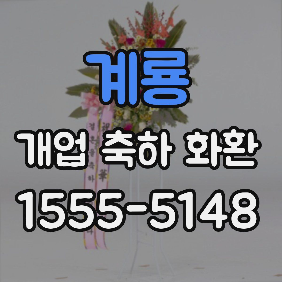 계룡 개업 축하 화환