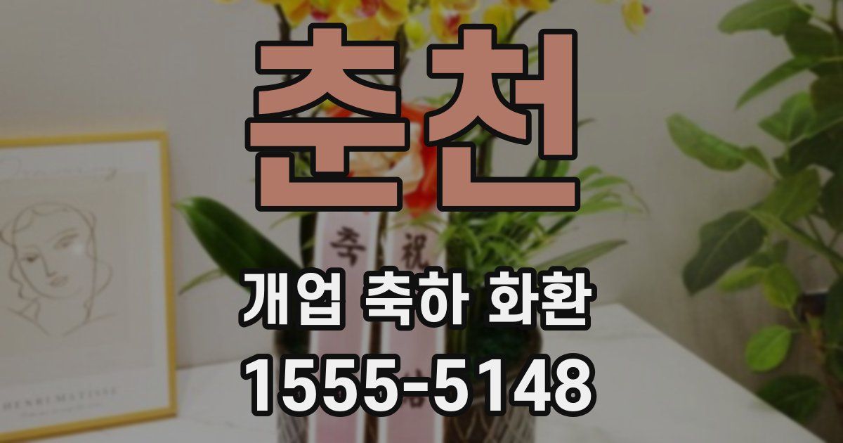 춘천 개업 축하 화환