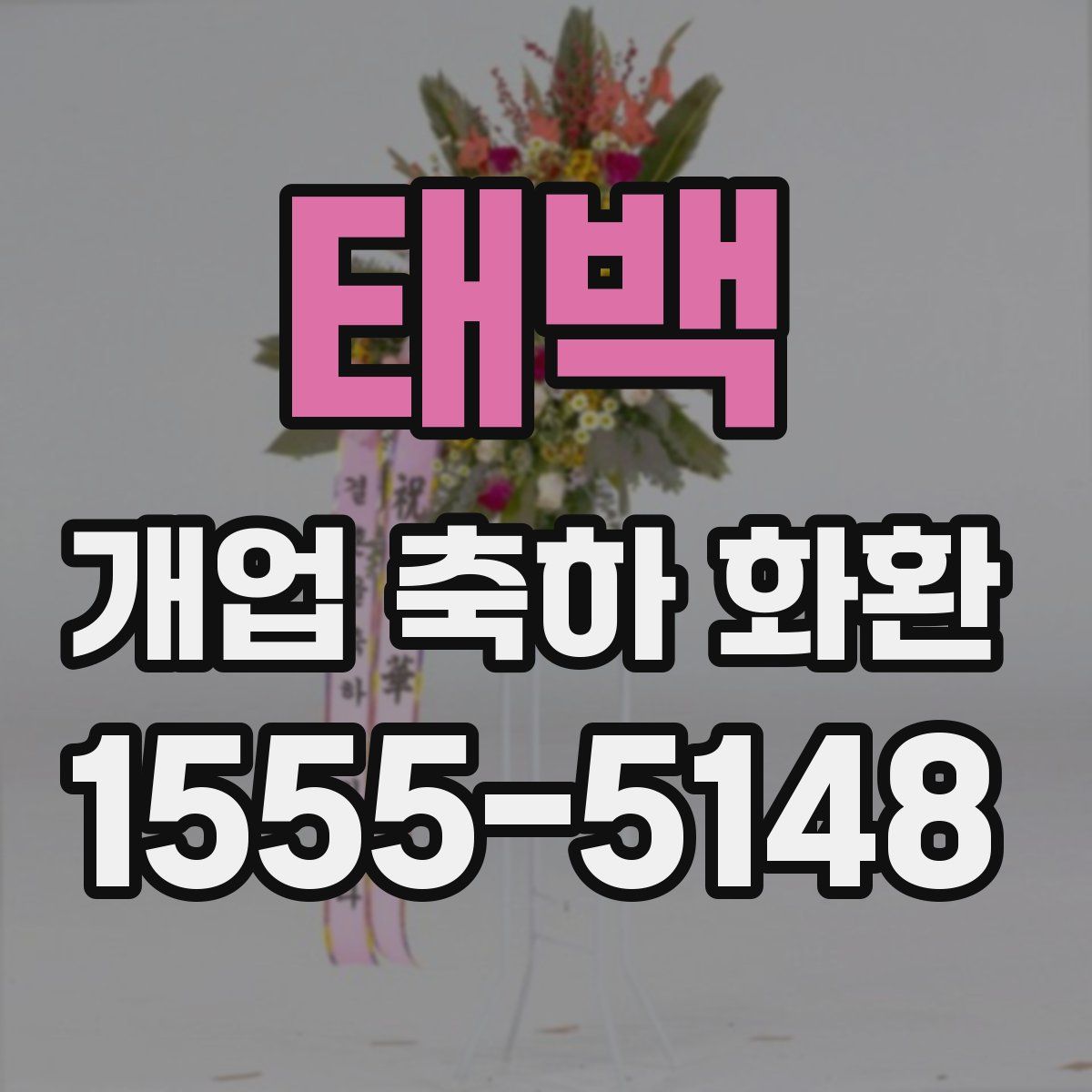 태백 개업 축하 화환
