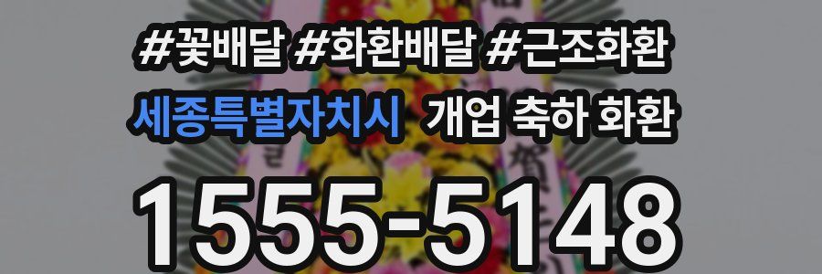 세종특별자치시 개업 축하 화환